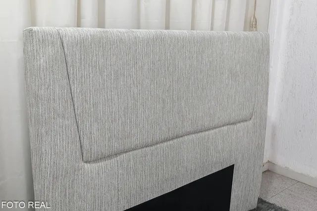 Cabeceira Queen Malha Cinza Largura 1.60m rf5 - Foto 3