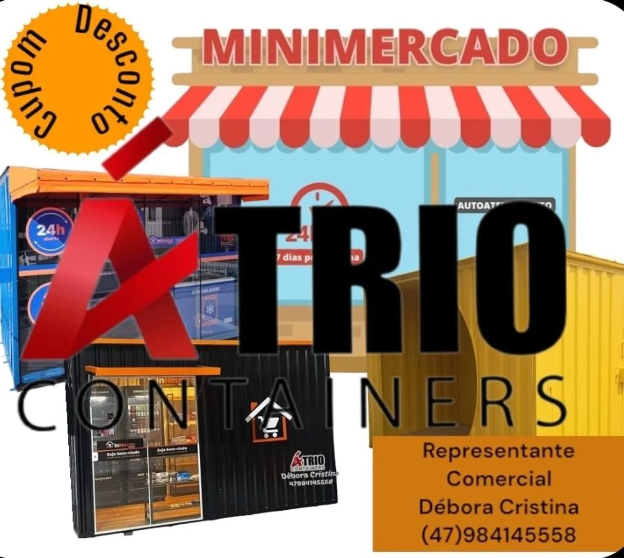 Containers mini mercado desmontável  - Foto 3