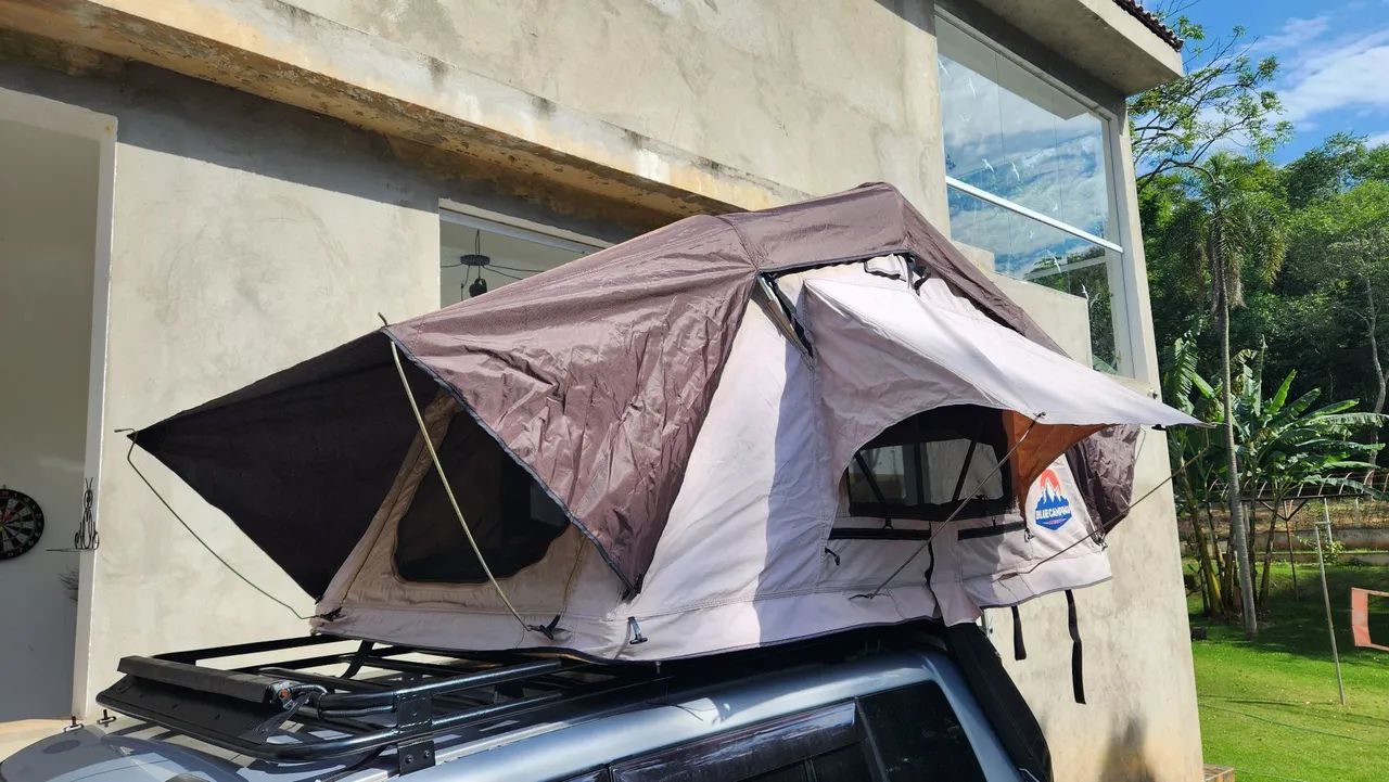 Barraca de Teto para Camping Carro Blue Camping Adventure - Foto 2