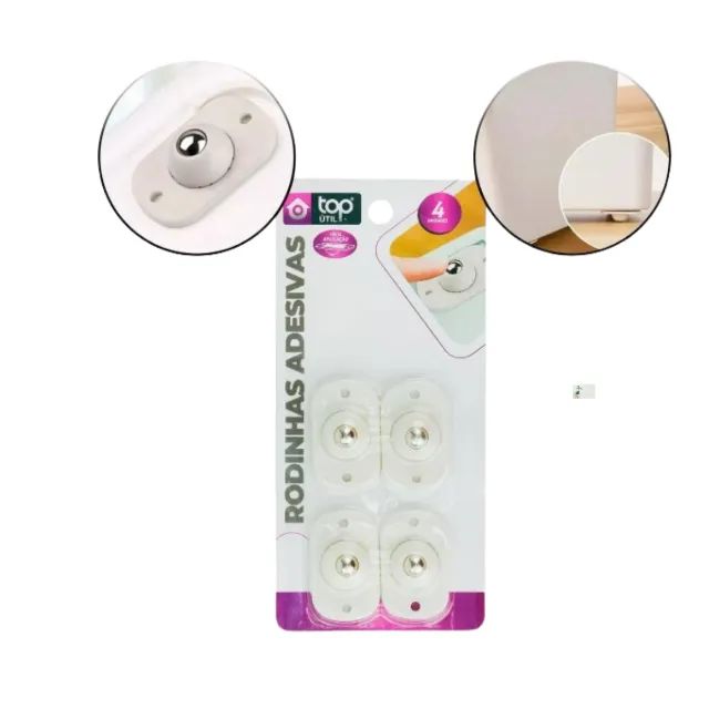 Kit 4 Rodinhas para Eletro Domésticos