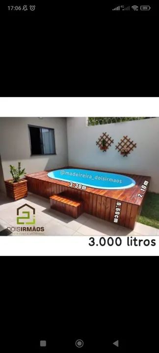 Piscina de fibra com deck partir de 4.100 - Foto 2