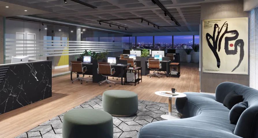 Sala comercial 52m² no Ed. Arya Tower. - Foto 2