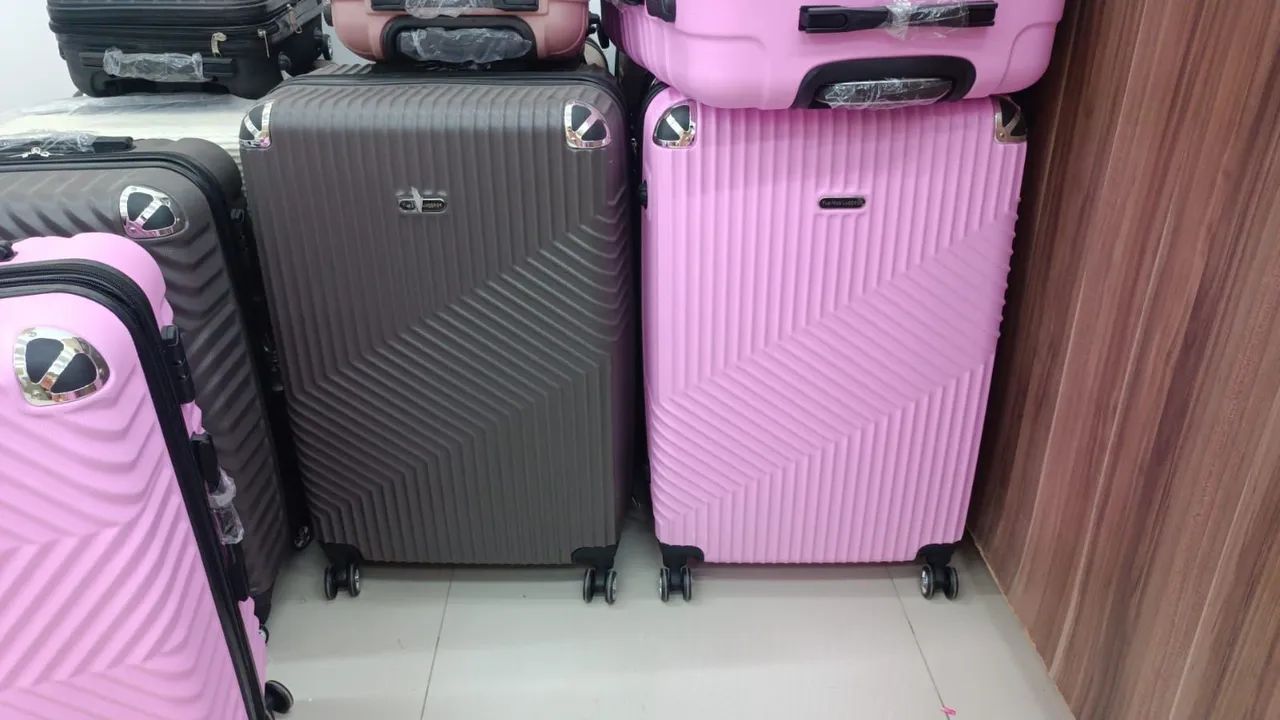 Malas de viagem rosa 10kg e 23kg vendemos separadamente - Foto 5