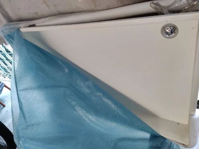 Piso Box Astra 1520x920x150mm novo sem uso com ralo Branco 1,52m x 92cm x 15cm - Foto 4