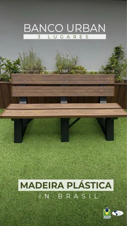 Banco Madeireira Plástica (Ecológico) - Foto 2