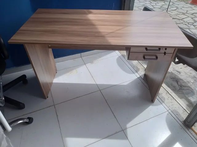 Mesa para escritorio wood com 02 gavetas  - Foto 3