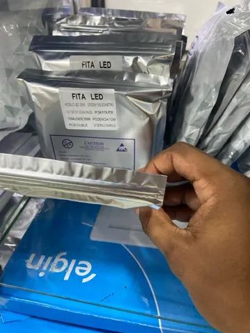Fita 5m 120led P/metro 3000k perfil  - Foto 2