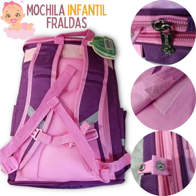 Mochila Maternidade para Fraldas com Trocador e Porta-Mamadeiras Multiuso _ IF31 - Foto 2