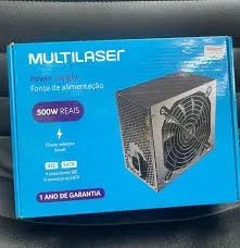 Fonte De Alimentação Atx 500w Real Ga500 - Multilaser Cor Preto 110V/220V - Foto 2