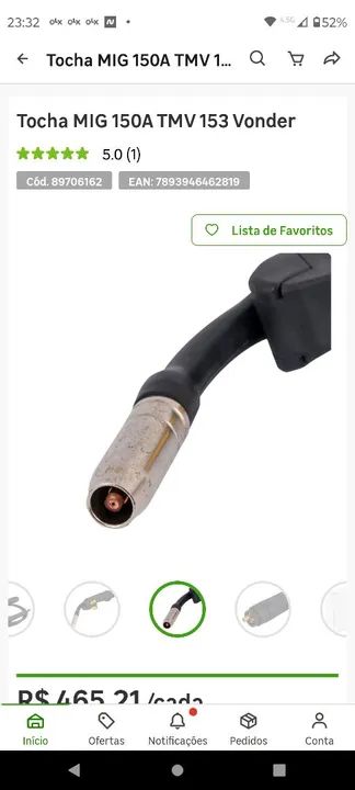 Tocha MIG 150A TMV 153 vonder - Foto 4
