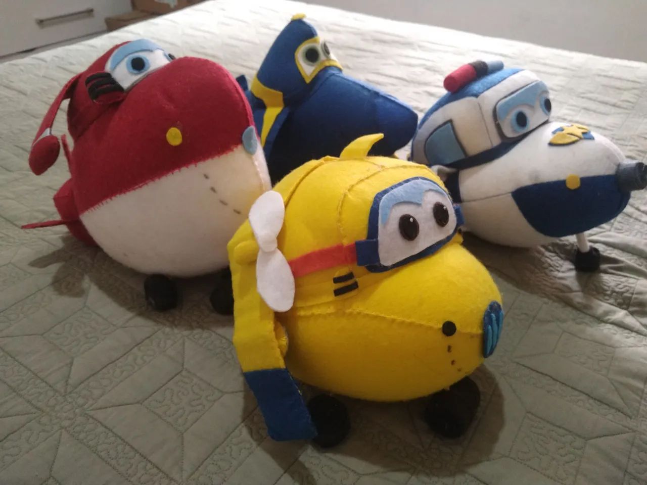 Decoração Feltro 4 aviões Super Wings - Foto 5