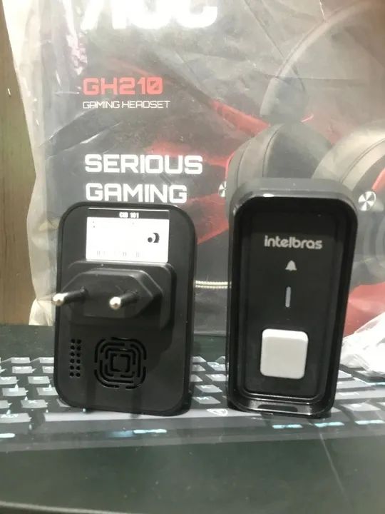 Campainha Sem Fio Com Bateria CIB 101 Preto Intelbras - Foto 4