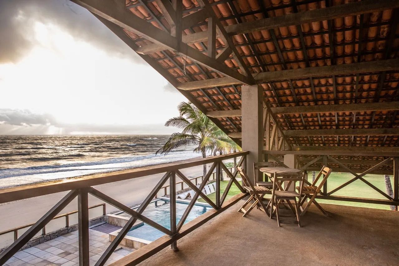 Casa de temporada com vista para o mar e Piscina 