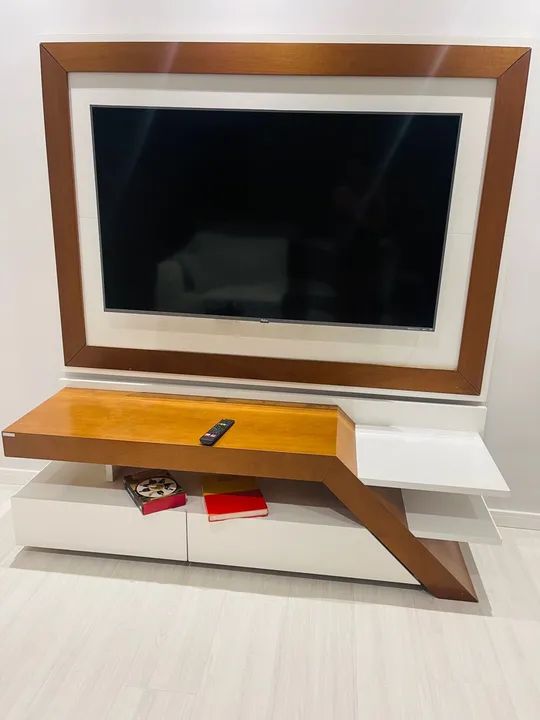 Rack + Painel Madeira Maciça  - Foto 5