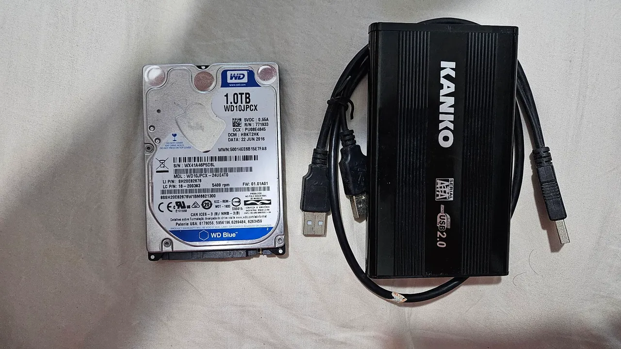 HD 1TB Western Digital + Case