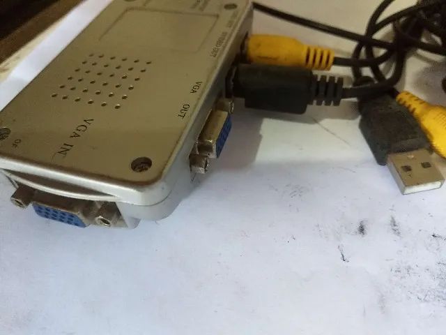 conversor antigo de vga pra av(rca) igual nas fotos aceito cartão-pix leia todo o anuncio - Foto 5