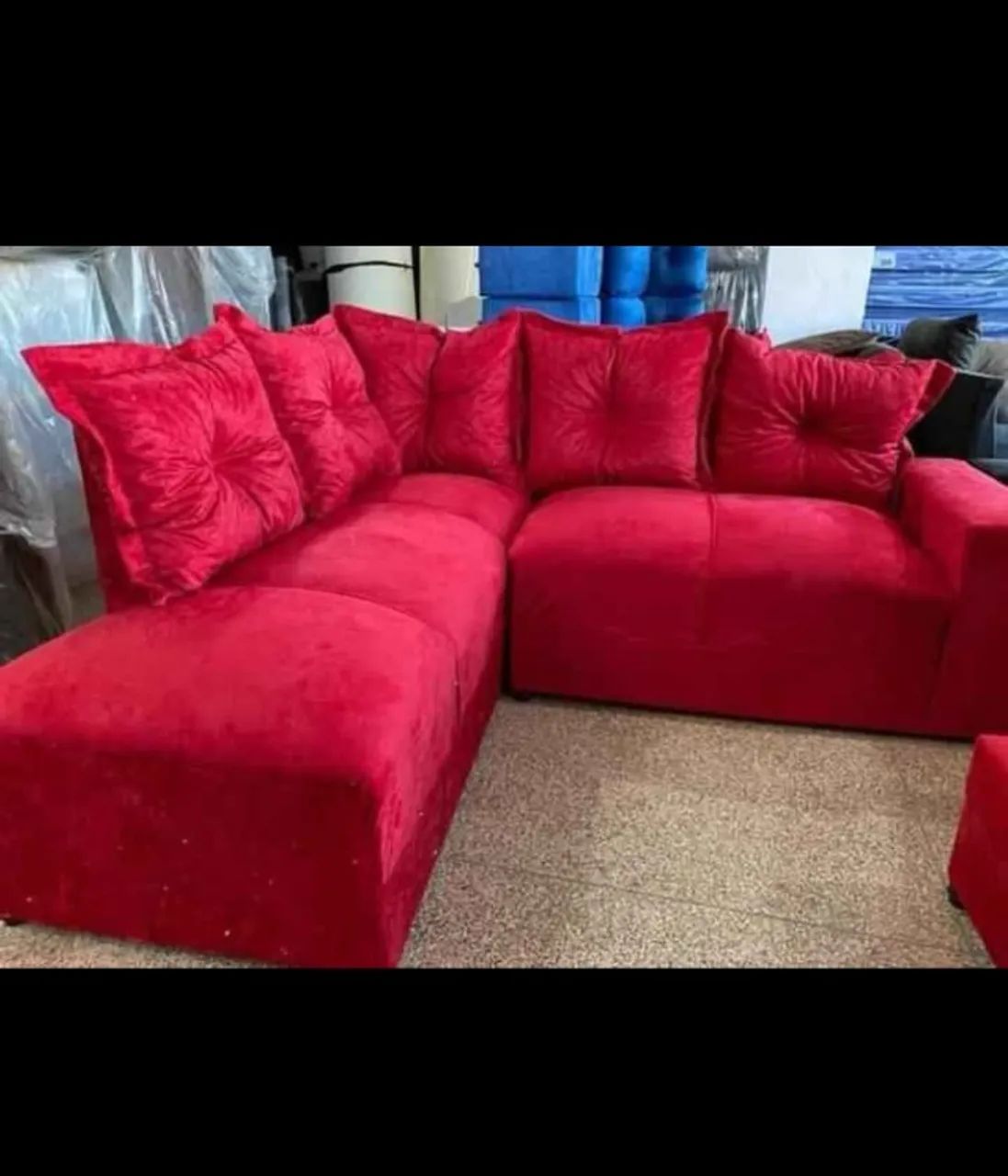 Sofá de Canto Vermelho65171906028803120