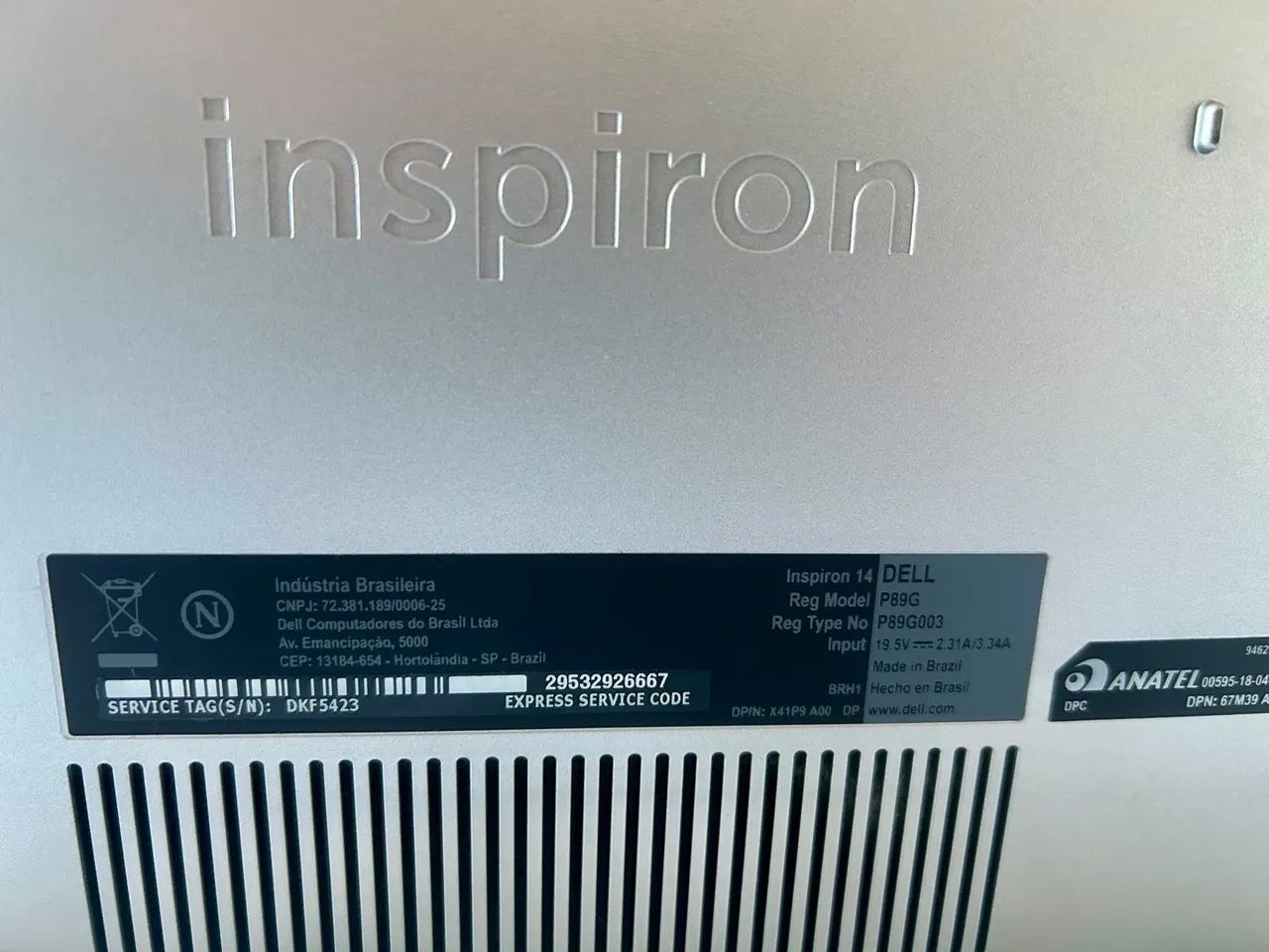 Notebook Dell Inspiron 3480 Intel I5 4g Ssd 240gb W10 64bits - Foto 2