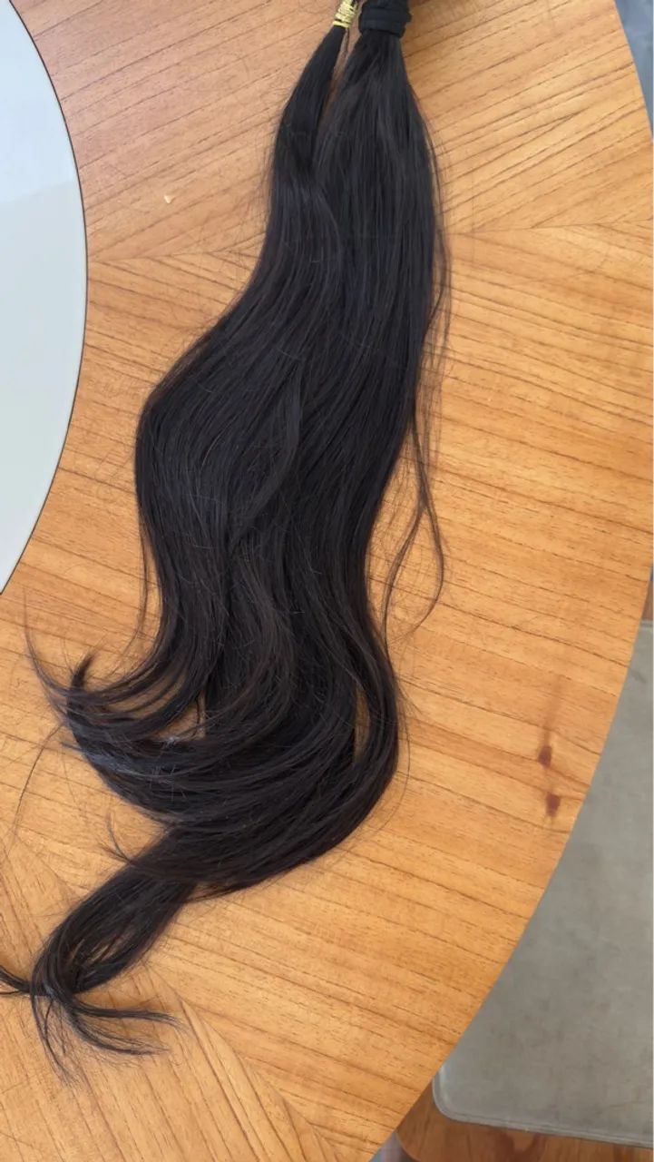 Cabelo brasileiro do sul - 50cm é 122 gramas  - Foto 2