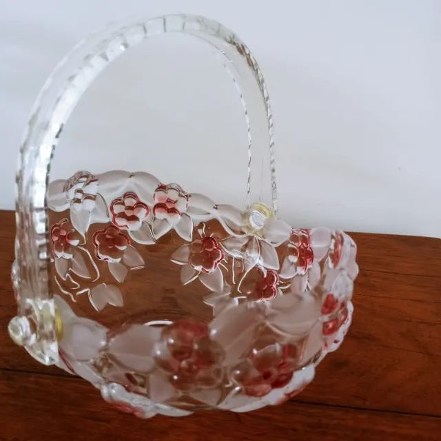Cesta de Cristal Lapidado - Nova  - Foto 4