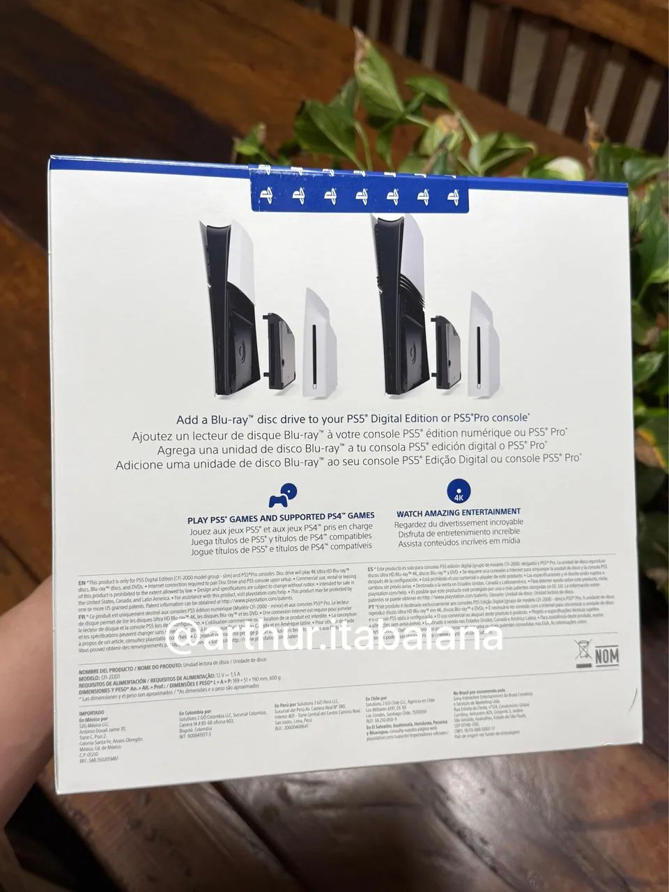 Leitor Unidade de Disco para PS5 Slim & PS5 PRO Novo LACRADO + Nota Fiscal - Foto 2