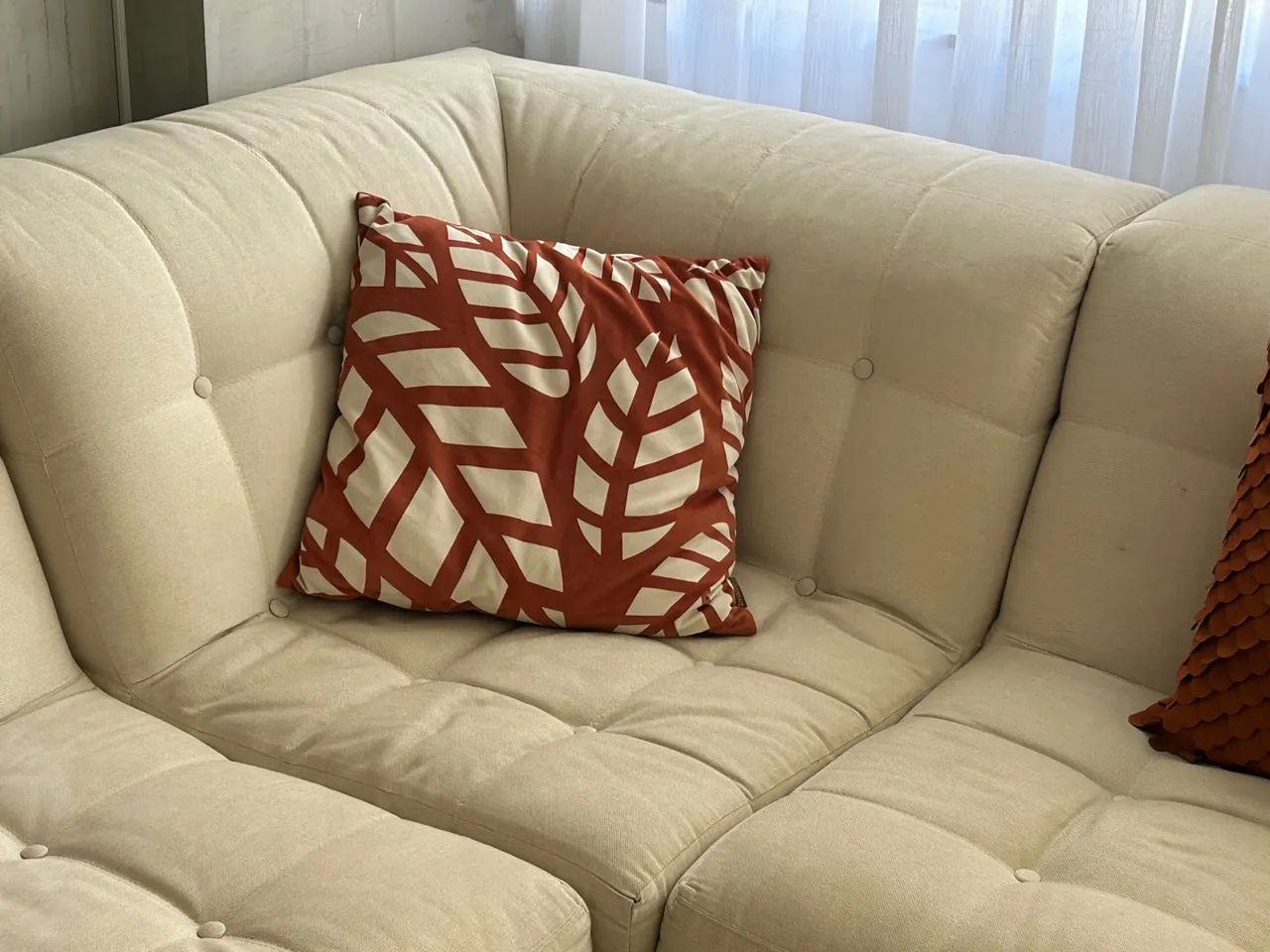 Sofá modular de 6 lugares, offwhite, captone  - Foto 4
