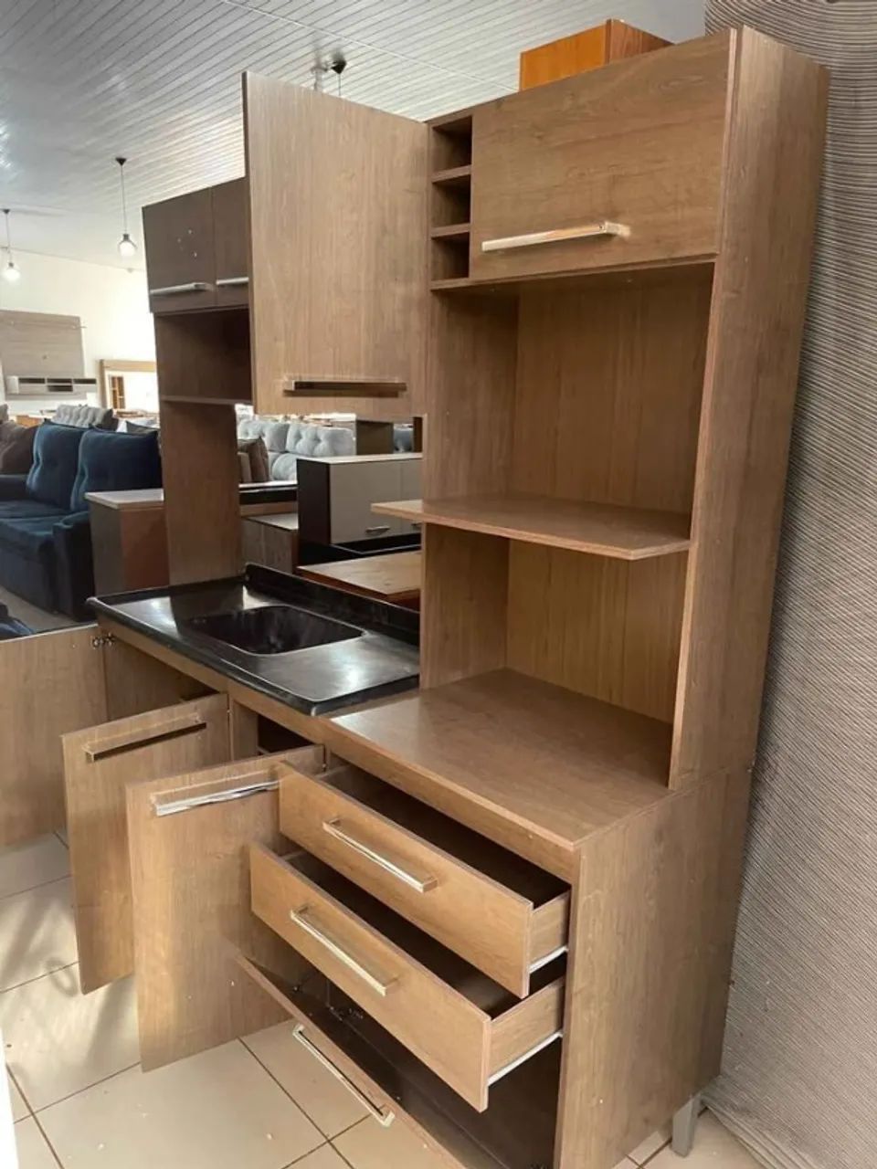 Cozinha compacta com cuba nova de marmorite - Foto 2