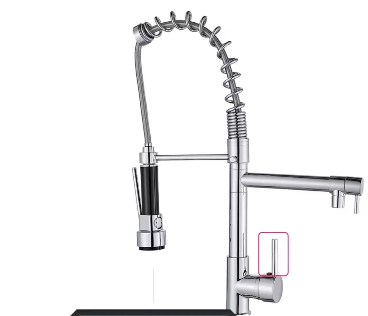 Torneira para Cozinha com Bica Móvel e Design Moderno