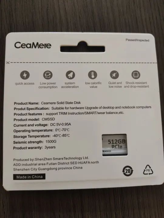 SSD M2 Nvme 512gb para notebook e desktop - Anápolis  - Foto 3
