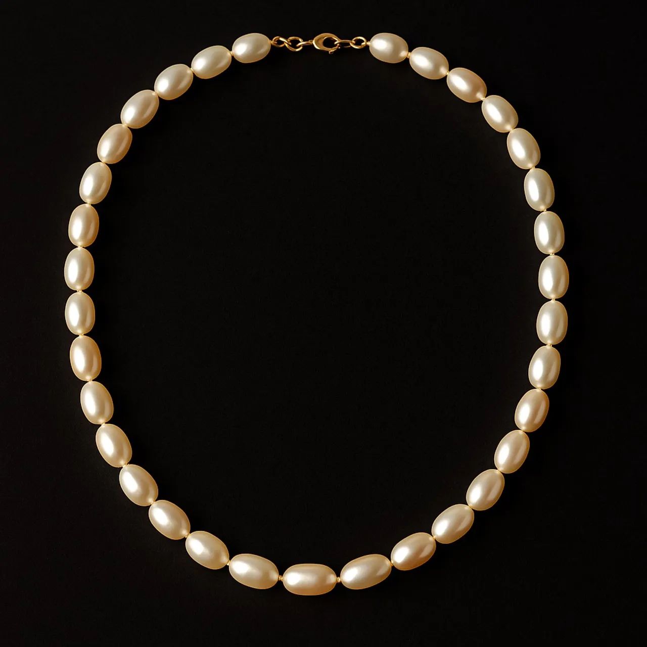 Colar de Pérolas com Fecho em Ouro 18k - 40 cm - Foto 2