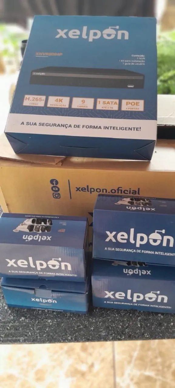 Kit CFTV 4 Câmeras 4K Xelpon - Segurança Inteligente