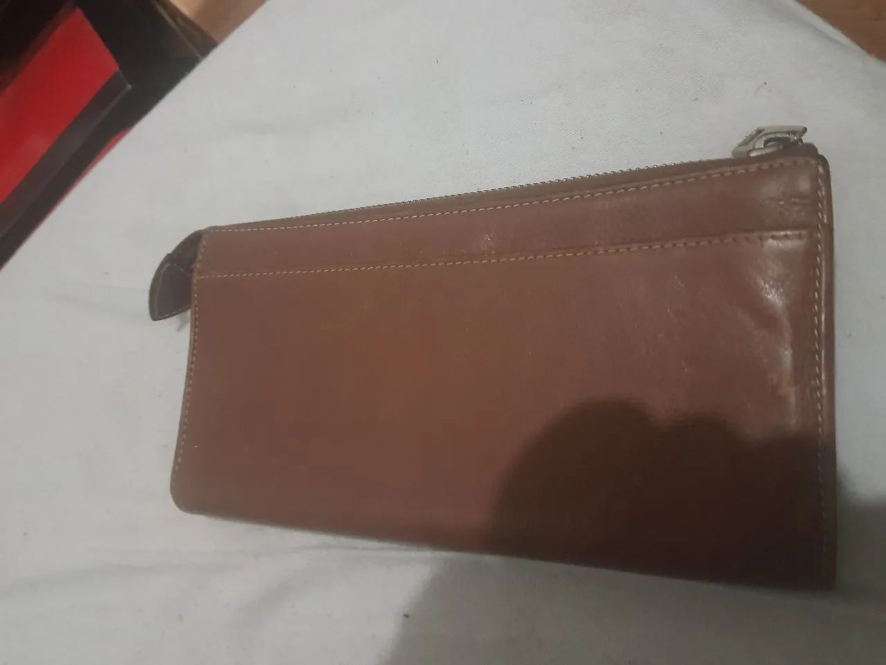Carteira Marc Jacobs de Couro Marrom - Foto 2