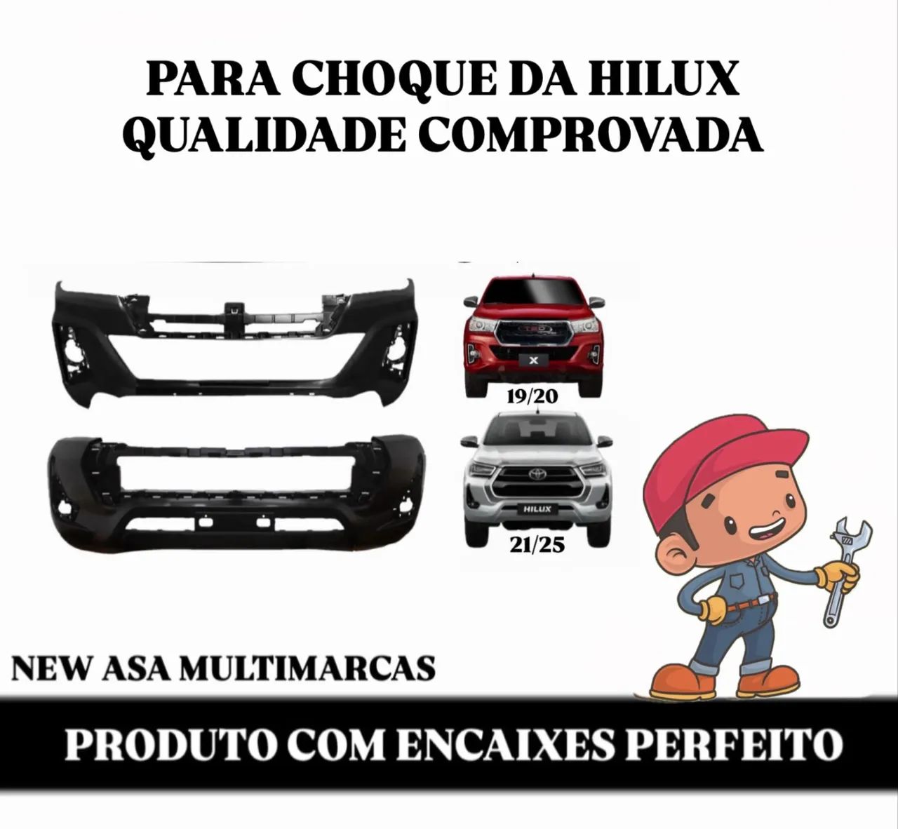 PARA CHOQUE HILUX 2006 até 2025 ( PRODUTO DE ALTA QUALIDADE)