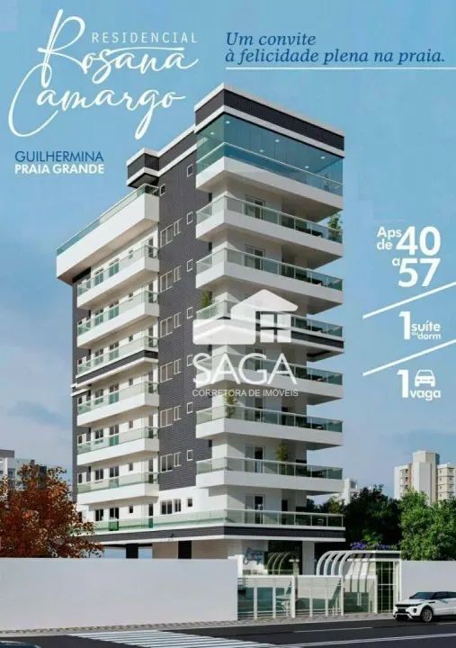 Apartamento com 1 dormitório à venda, 57 m² por R$ 380.000,00 - Vila Guilhermina - Praia G - Foto 12