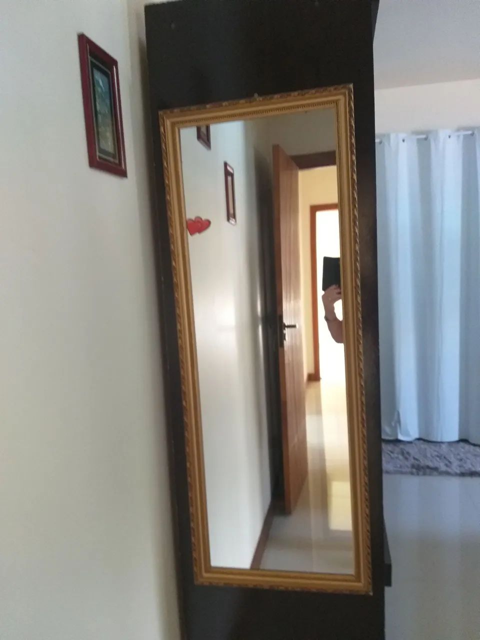 Espelho com moldura dourada 45x 115