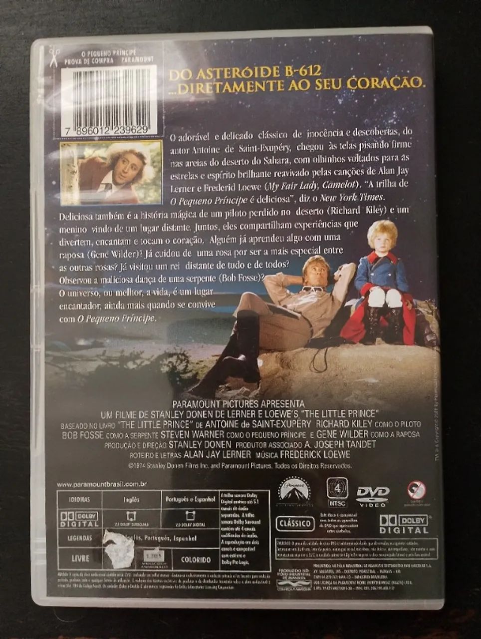 DVD ORIGINAL FILME CLÁSSICO: O PEQUENO PRÍNCIPE!  - Foto 3