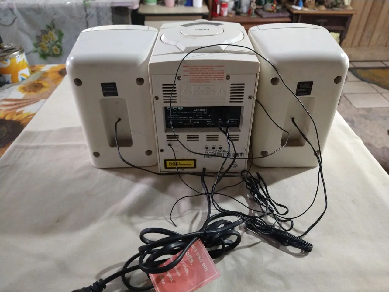 Mini sistem CCE p/ peças ou conserto. - Foto 2