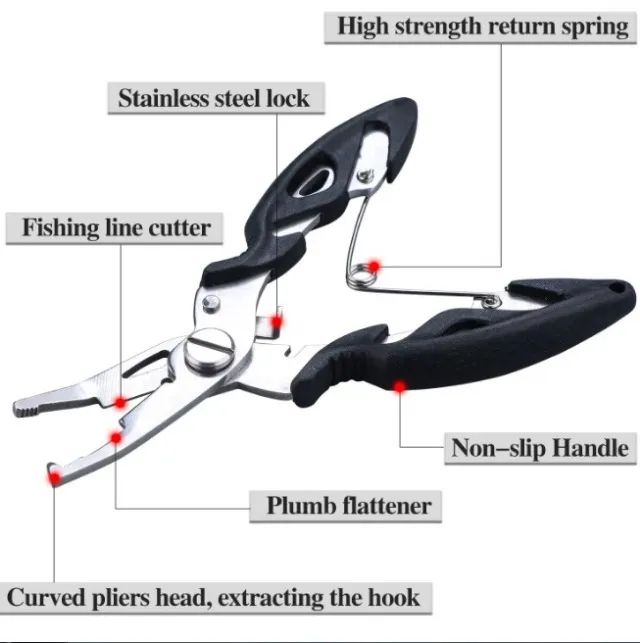 Kit com 02 Alicates Novos Para Pesca em Aço Inox - Foto 5