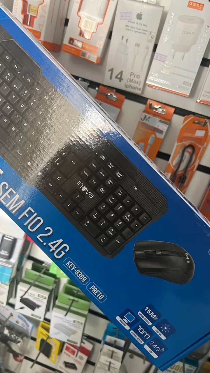 Teclado e Mouse sem Fio