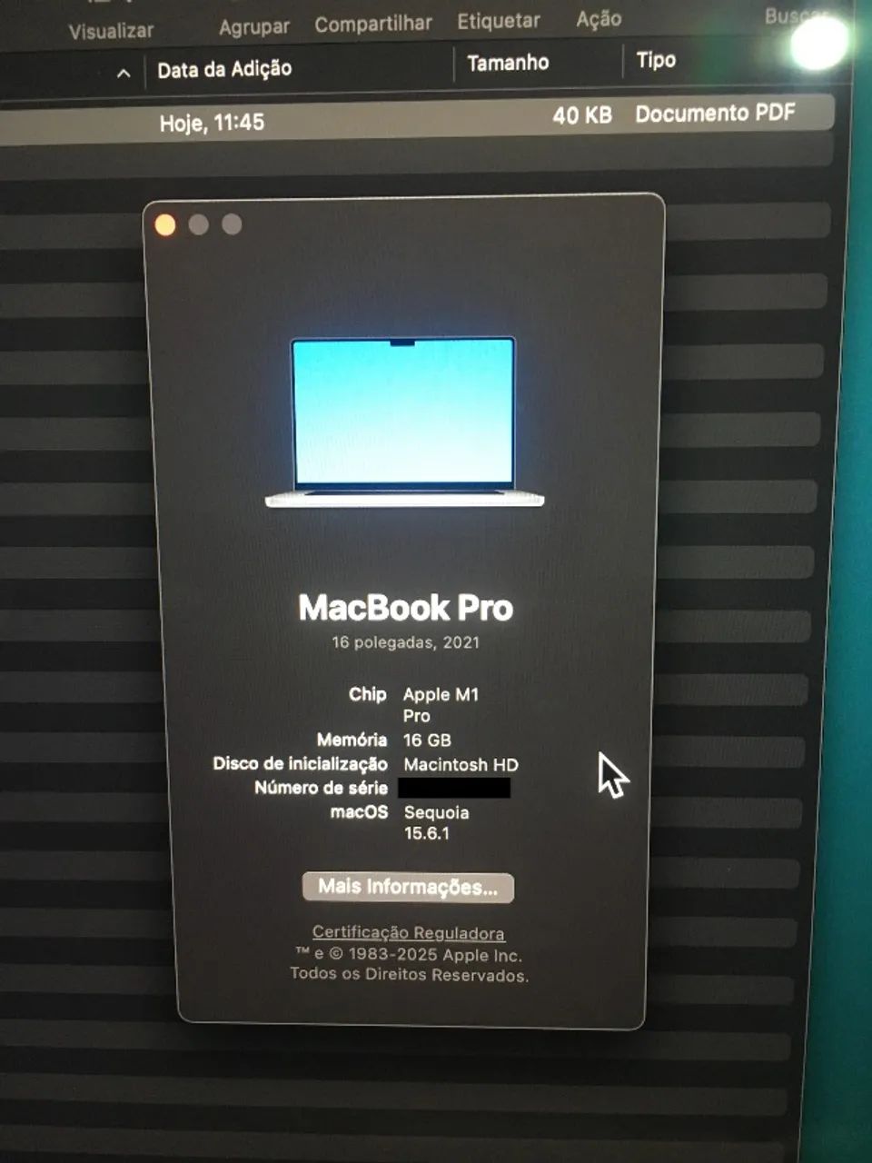 MacBook Pro M1 Pro 16" - 16gb / 1Tb (2021) - Aceito iPhone Na Troca - Foto 4