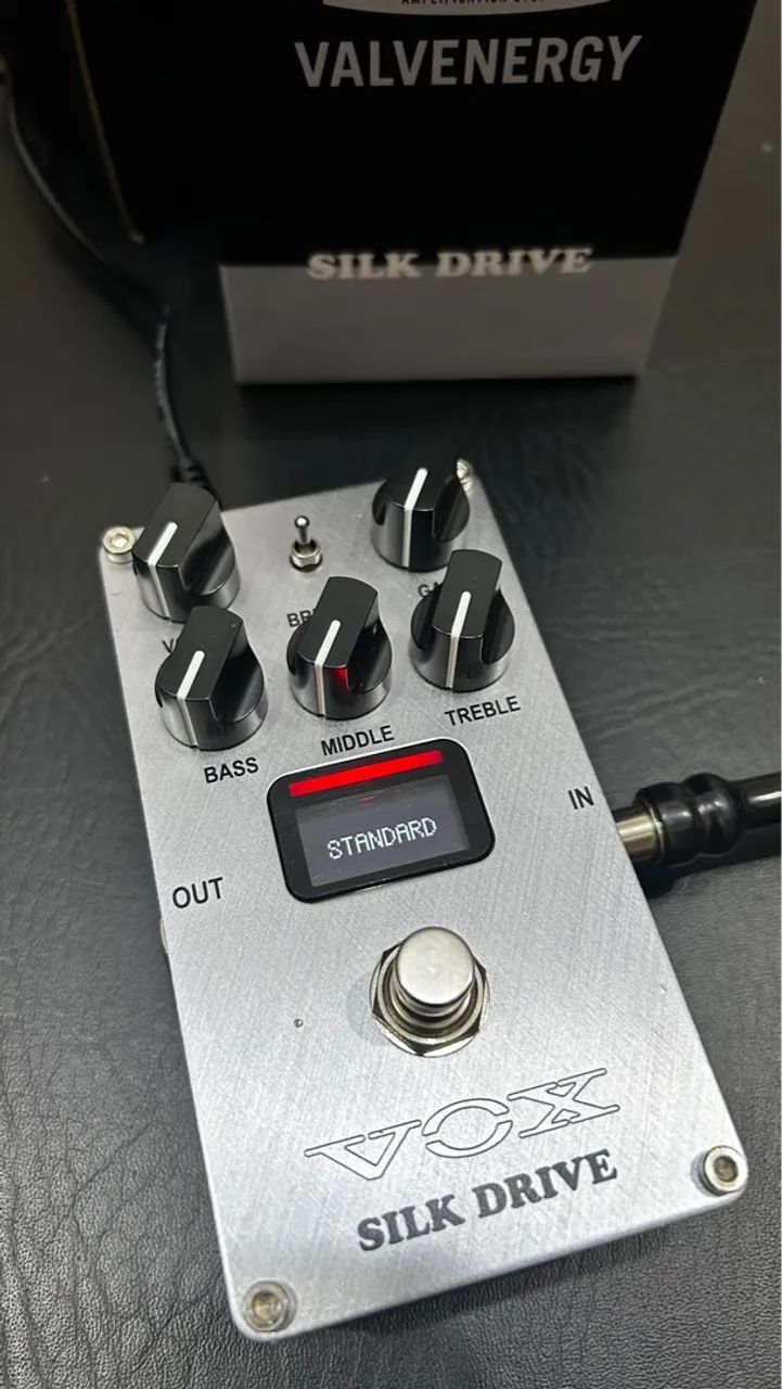 PEDAL VOX VALVE ENERGY OVERDRIVE/BOOSTER SILK DRIVE - 3x1 NOVO NA