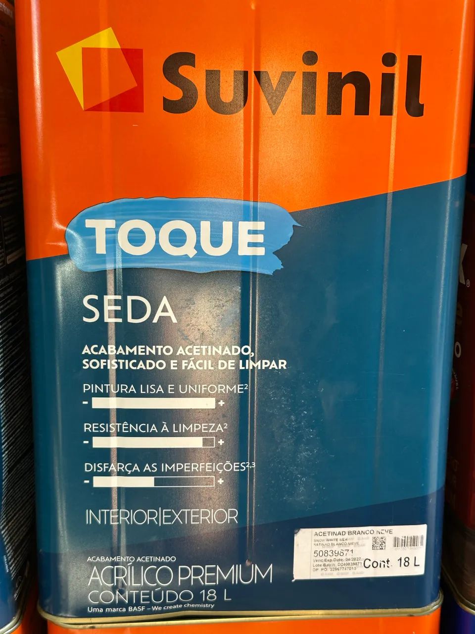 Tinta acetinada lavável  - Foto 2