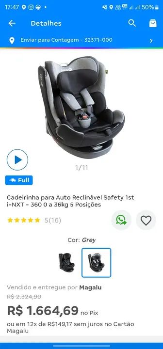 Cadeirinha de bebê Safety 1st i-Next 360º - Foto 3