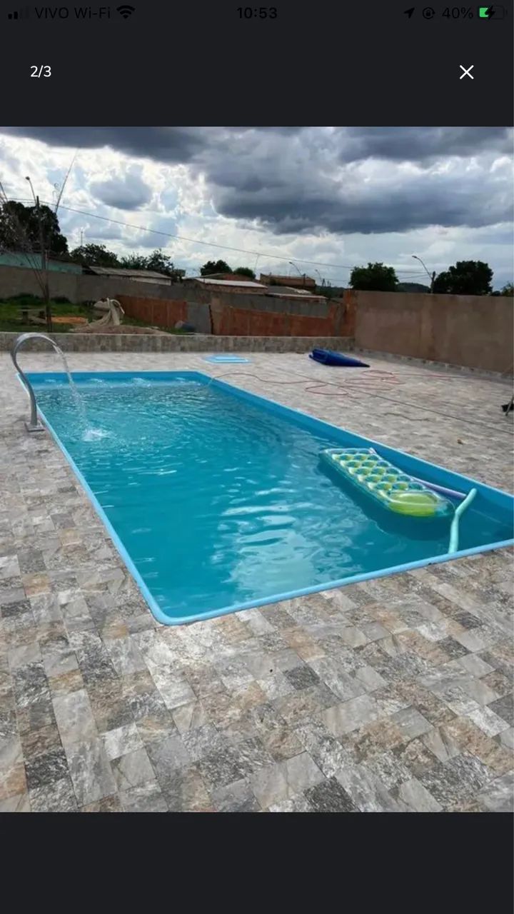 Piscina de fibra instalada (Completa ) 