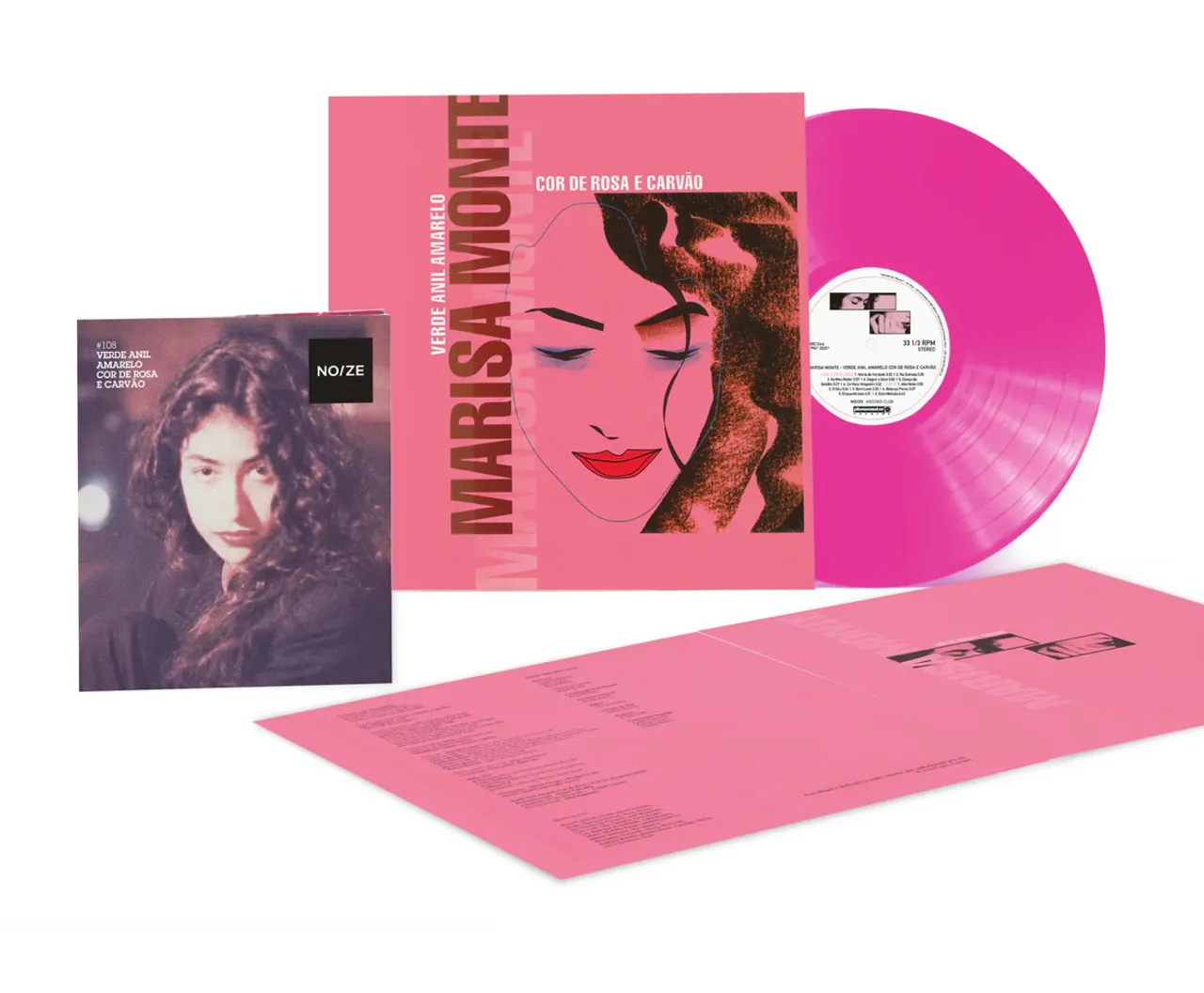 Vinil Noize VERDE ANIL AMARELO COR DE ROSA E CARVÃO MARISA MONTE