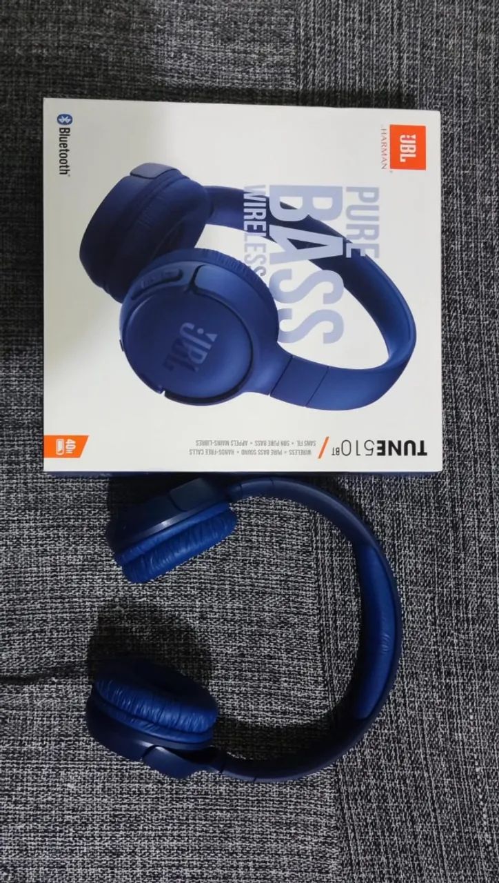 Fone de Ouvido Bluetooth JBL Tune 510BT Azul (Original, semi novo)