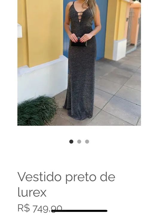 Vestido longo festa