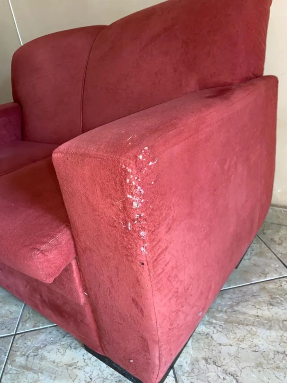 Sofá 2 Lugares Vermelho - Confortável - Foto 3