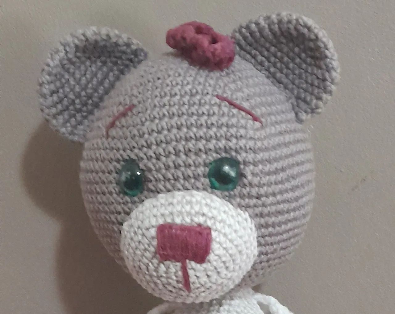 Urso de Pelúcia Crochê 