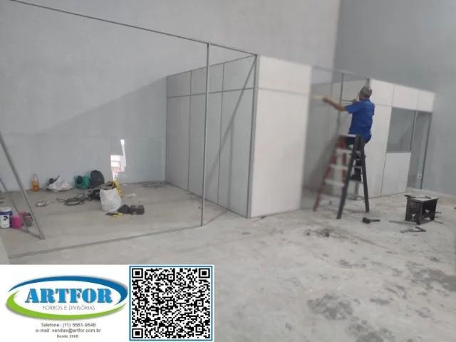 Divisórias Escritório Com Vidro, Salas em Divisórias, Vidros para Divisórias Eucatex.  - Foto 5